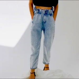NWT Zara Paperbag Jeans